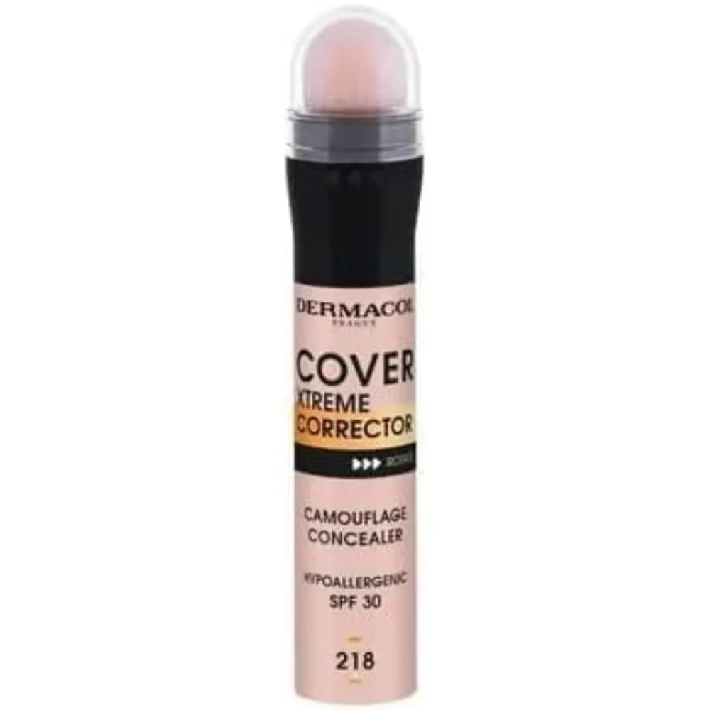 Dermacol - Cover Xtreme Corrector Contour Stick, Long Lasting Non-Allergenic Liquid Contour with SPF30, High Coverage Light Formula Corrector Concealer Makeup for Acne-Prone Skin No. 4 (218)