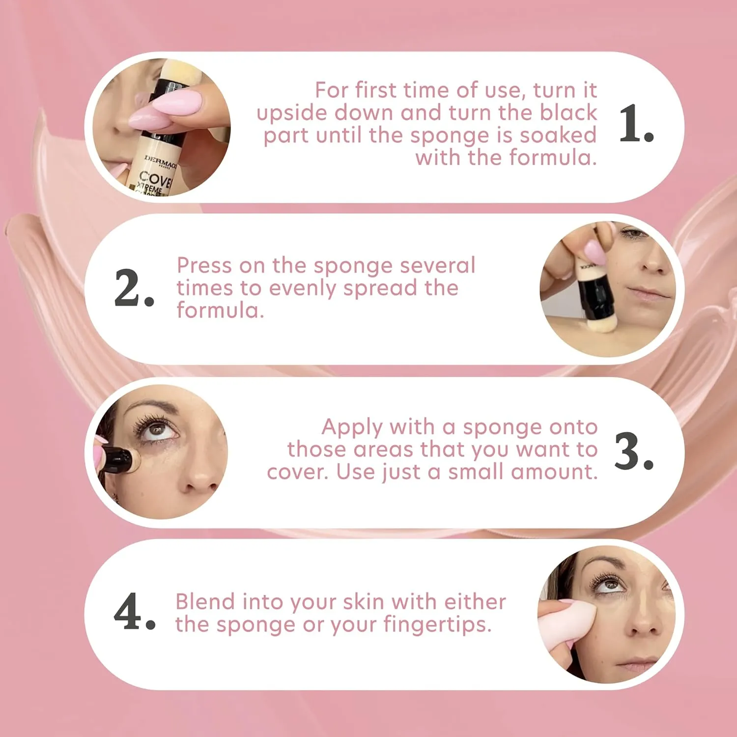 Dermacol - Cover Xtreme Corrector Contour Stick, Long Lasting Non-Allergenic Liquid Contour with SPF30, High Coverage Light Formula Corrector Concealer Makeup for Acne-Prone Skin No. 4 (218)