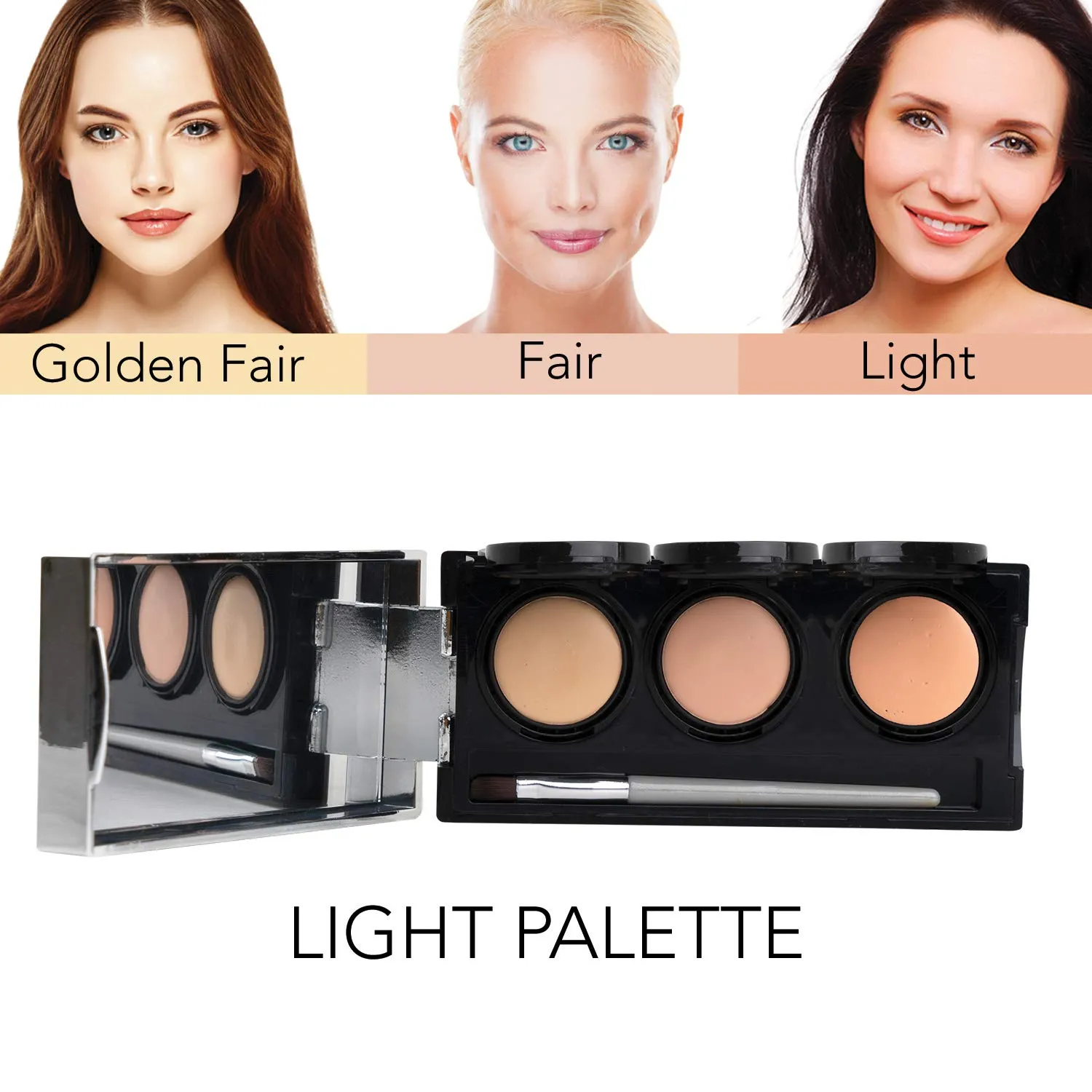 DERMAFLAGE COVERAGE  Rosacea and Redness Makeup Infused With Cream For Redness Relief For Face | Rosacea Cream For Redness Relief For Face Plus Full Coverage Anti Redness Makeup |… (Light)