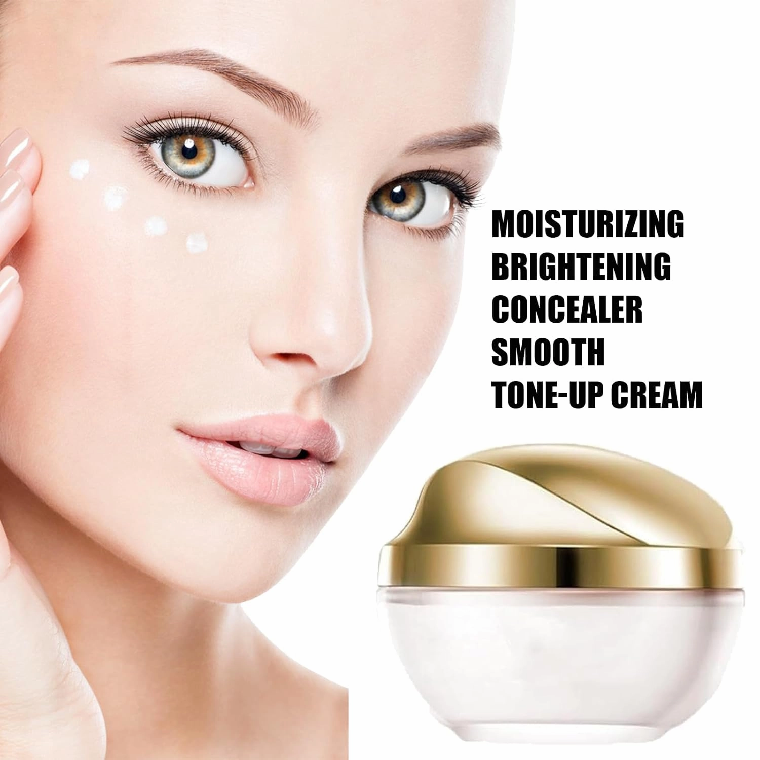 Detroitrain Sunny Cream Concealer and Foundation,Moisturizing Brightening Concealer Smooth Tone up Cream,Ownawant Crema De Maquillaje Coreana,Corrector Iluminador Hidratante Crema Tónica (3PCS)