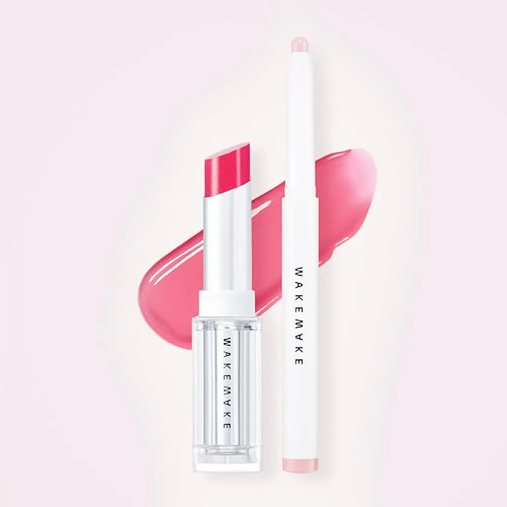 Dewy Gel Glaze Stick [03 Coolish Berry] Lip Pencil Set, Cooltone Lip Gloss/Made In Korea 0.11 Oz, Pink
