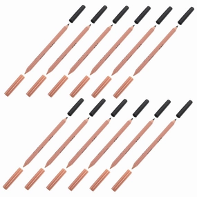Didiseaon Dual-end Eyeliner and Brow Pencil Set 12pcs for Women's Eye Makeup Kit