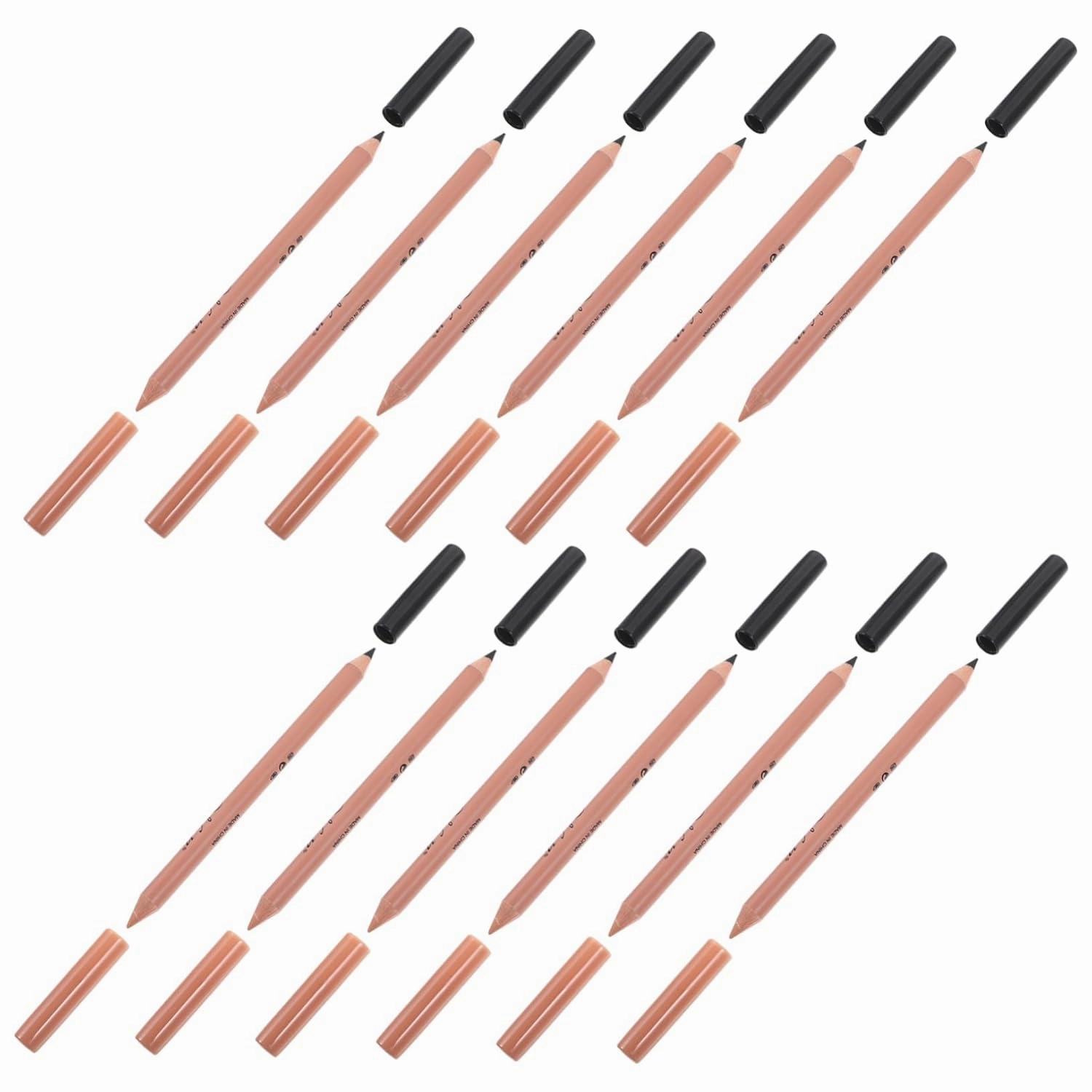 Didiseaon Dual-end Eyeliner and Brow Pencil Set 12pcs for Women's Eye Makeup Kit