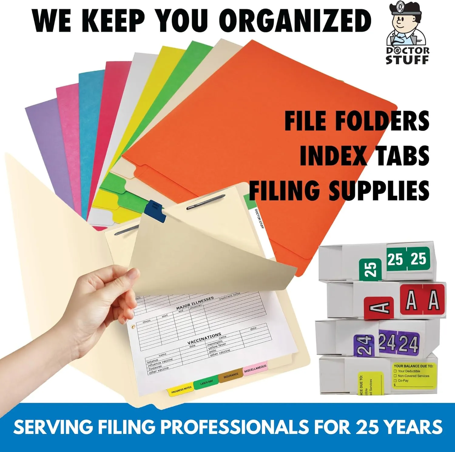 Doctor Stuff - File Folder Labels, Number 7, S & W KKL Match - SWNM Series Chart Stickers, Brown, 1-1/2" x 1-1/2", #7, 500/Roll