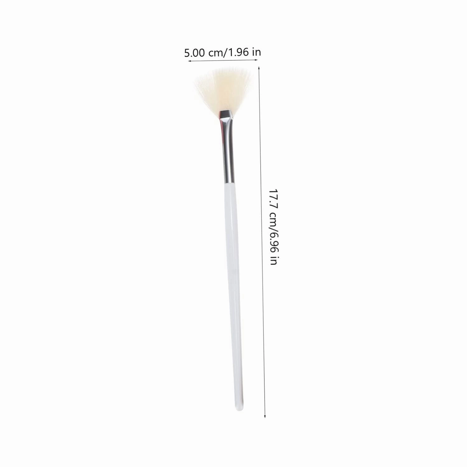 DOITOOL 9pcs Fan-shaped Highlighter Brush for Makeup Vegan Synthetic Cosmetic Tool for Teens for Blending Blush Face Bristles Essential Makeup Supplies