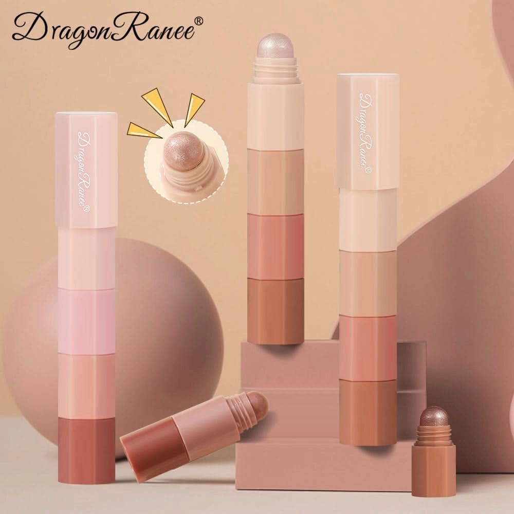 Dragon Ranee Waterproof 4-Color Eyeshadow Stick Set – Pearlescent & Matte