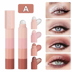 Dragon Ranee Waterproof 4-Color Eyeshadow Stick Set – Pearlescent & Matte