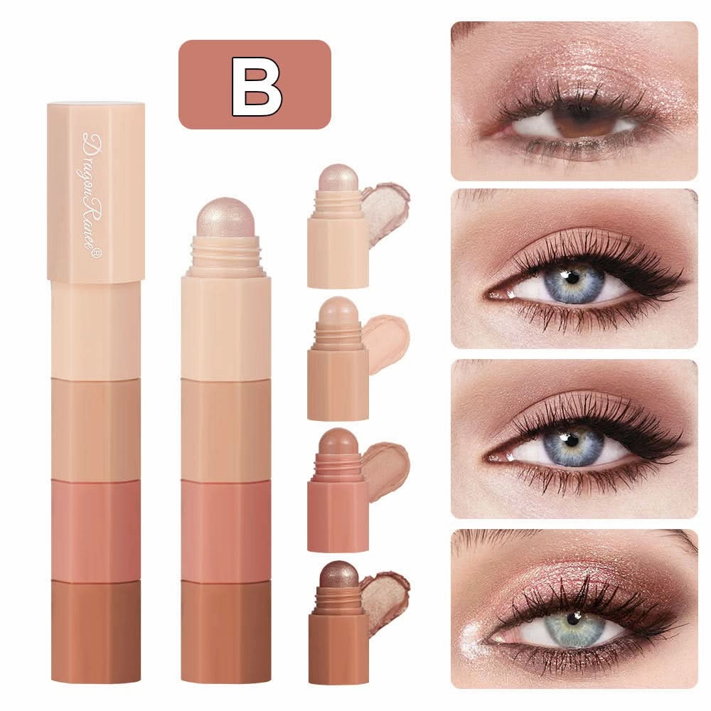 Dragon Ranee Waterproof 4-Color Eyeshadow Stick Set – Pearlescent & Matte