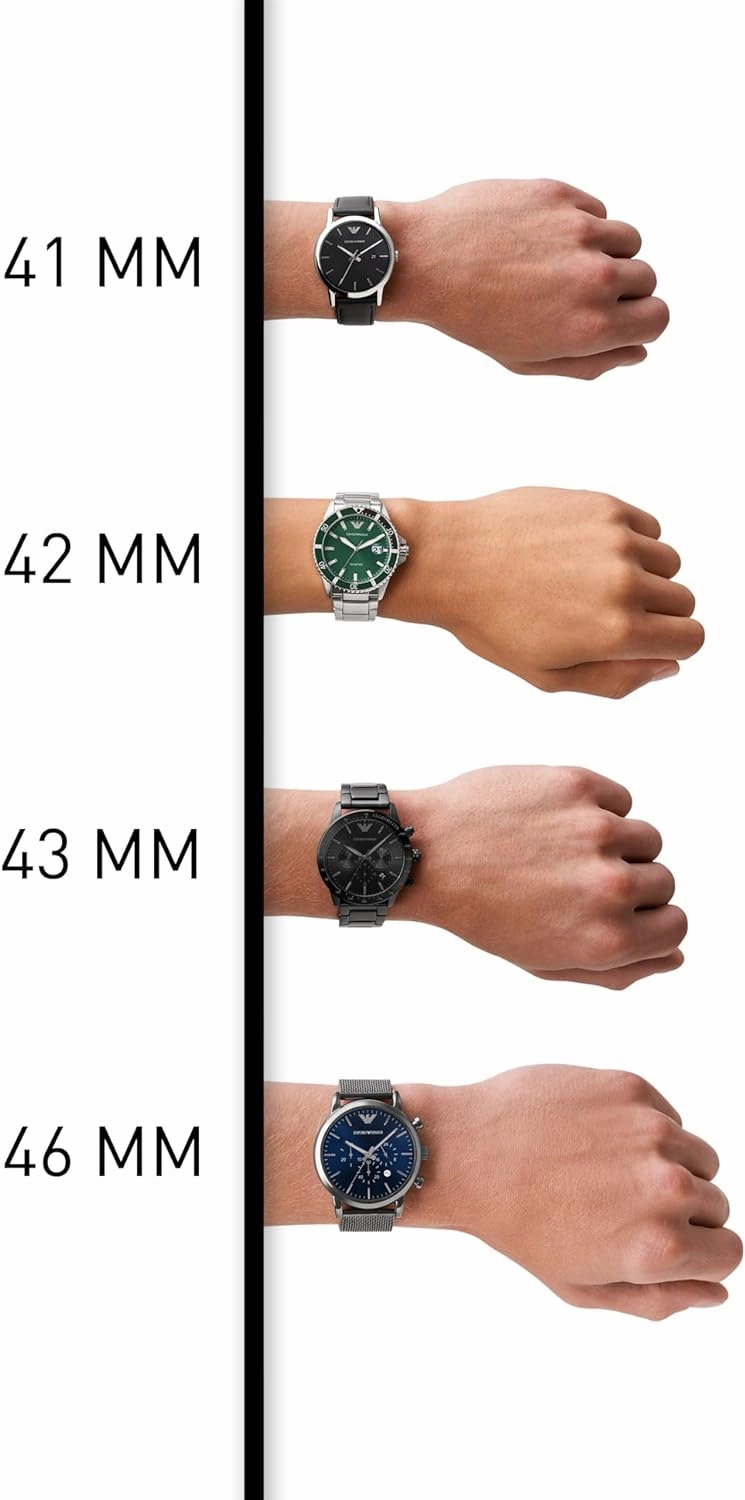 Emporio Armani Men's Chronograph or Automatic Watch; Watch for Men with Stainless Steel or Leather Band
