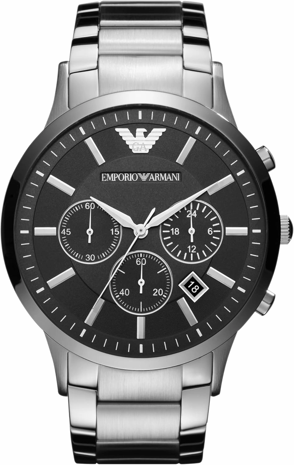 Emporio Armani Men's Chronograph or Automatic Watch; Watch for Men with Stainless Steel or Leather Band
