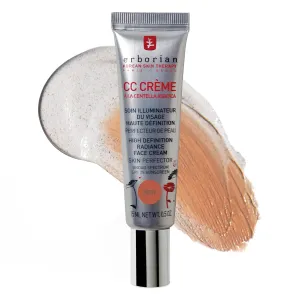 Erborian Color Correcting CC Cream with Centella Asiatica - Light Multi-Purpose Facial Concealer with Illuminating Finish Soothes & Hydrates Skin - SPF Korean Skincare Skin Perfector