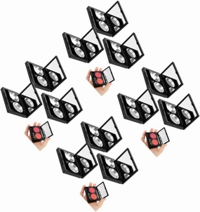 ERINGOGO 3 Sets Portable Empty Eyeshadow Boxes Refillable Blush Case with Highlighter Organizers for Travel Storage Durable Makeup Palette for Pressing Pigments Craft Projects