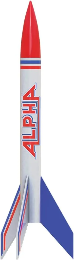 Estes-1225 Alpha Rocket, Each - White, Red and Blue