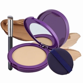 Evanesce Soft Matte Cream Concealer, Color Correcting Cream with Makeup Brush, Full-Coverage Waterproof Moisturizing Hydrating Foundation Moisturizer for All Skin Types (Natural)
