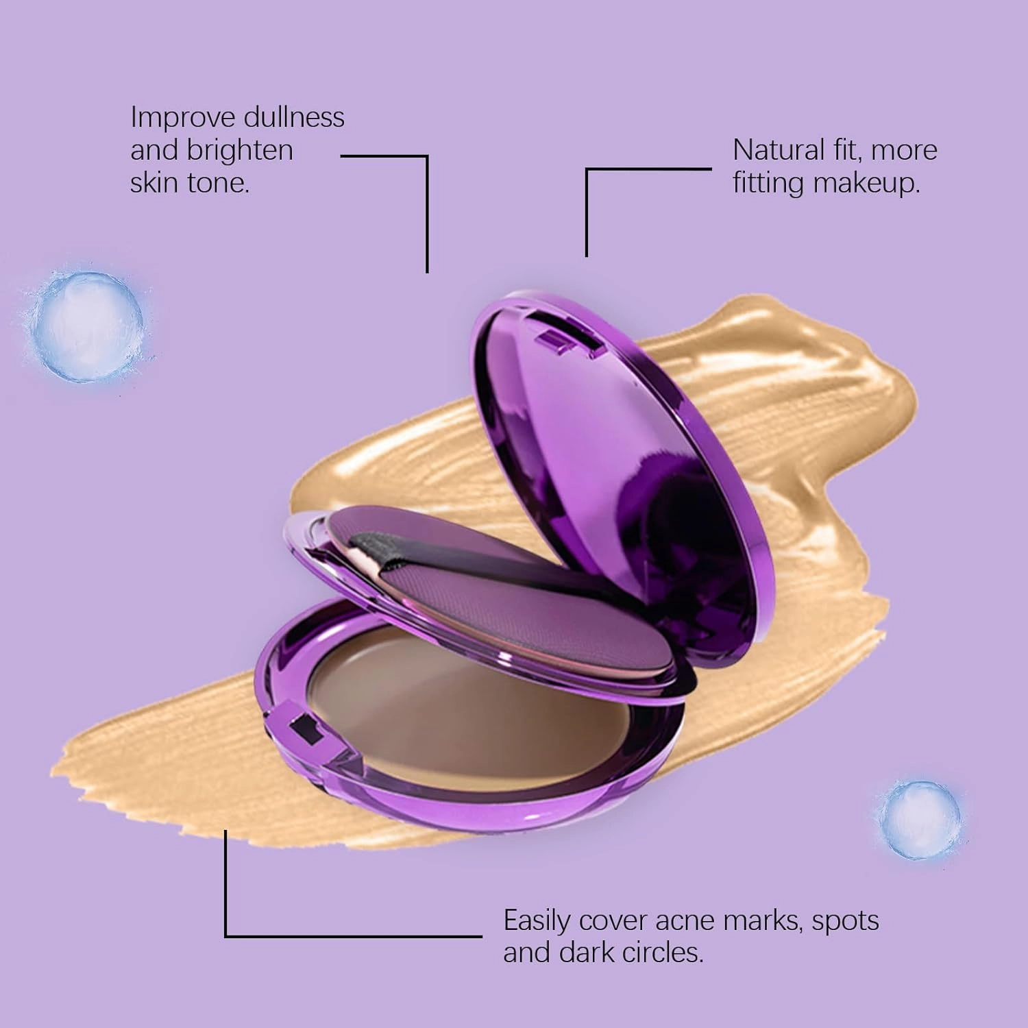 Evanesce Soft Matte Cream Concealer, Evanesce Foundation Long-Lasting Sweat-Proof, Covers Scars, Blemishes, And Tattoos Full Coverage (Natural)