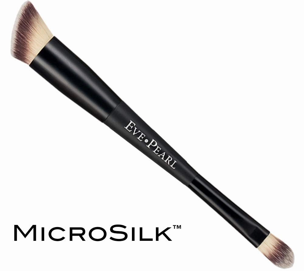 EVE PEARL Dual Salmon Concealer And 202 Concealer Blender Brush Full Coverage Under Brighten Eye Pro Concealer Brush Set Makeup Kit (Medium)