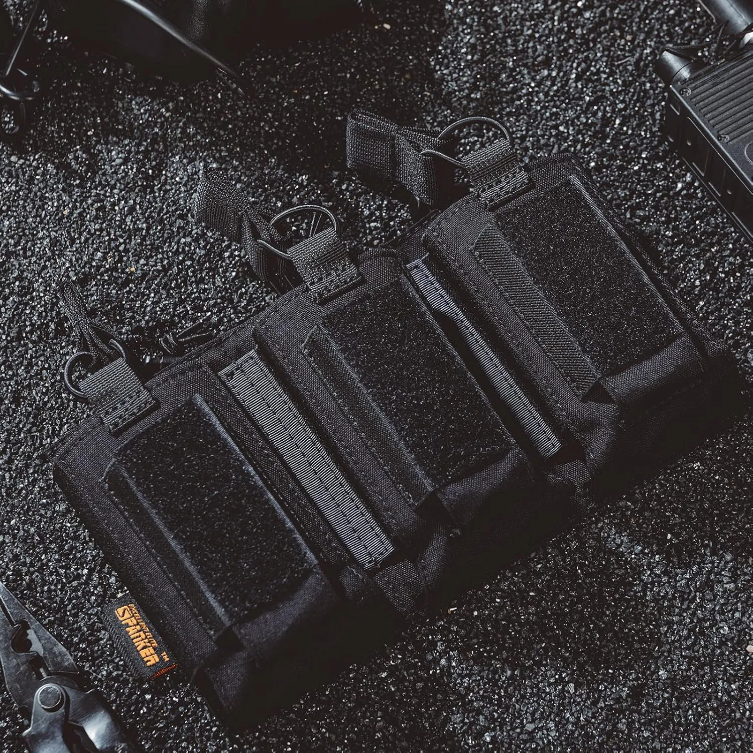 EXCELLENT ELITE SPANKER Open-Top Single/Double/Triple Molle Mag Pouch for M4 M14 M16 AK AR Elastic Rifle Magazines for Pistol Mag Pouch