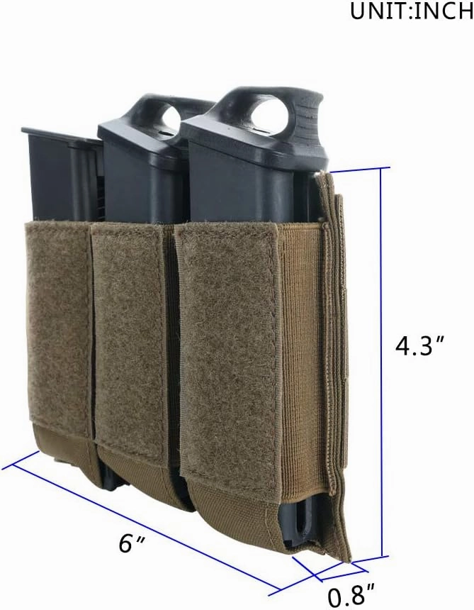 EXCELLENT ELITE SPANKER Tactical Open Top Double/Triple Pistol Mag Pouch for Glock M1911 92F Magazines 40mm Grenade