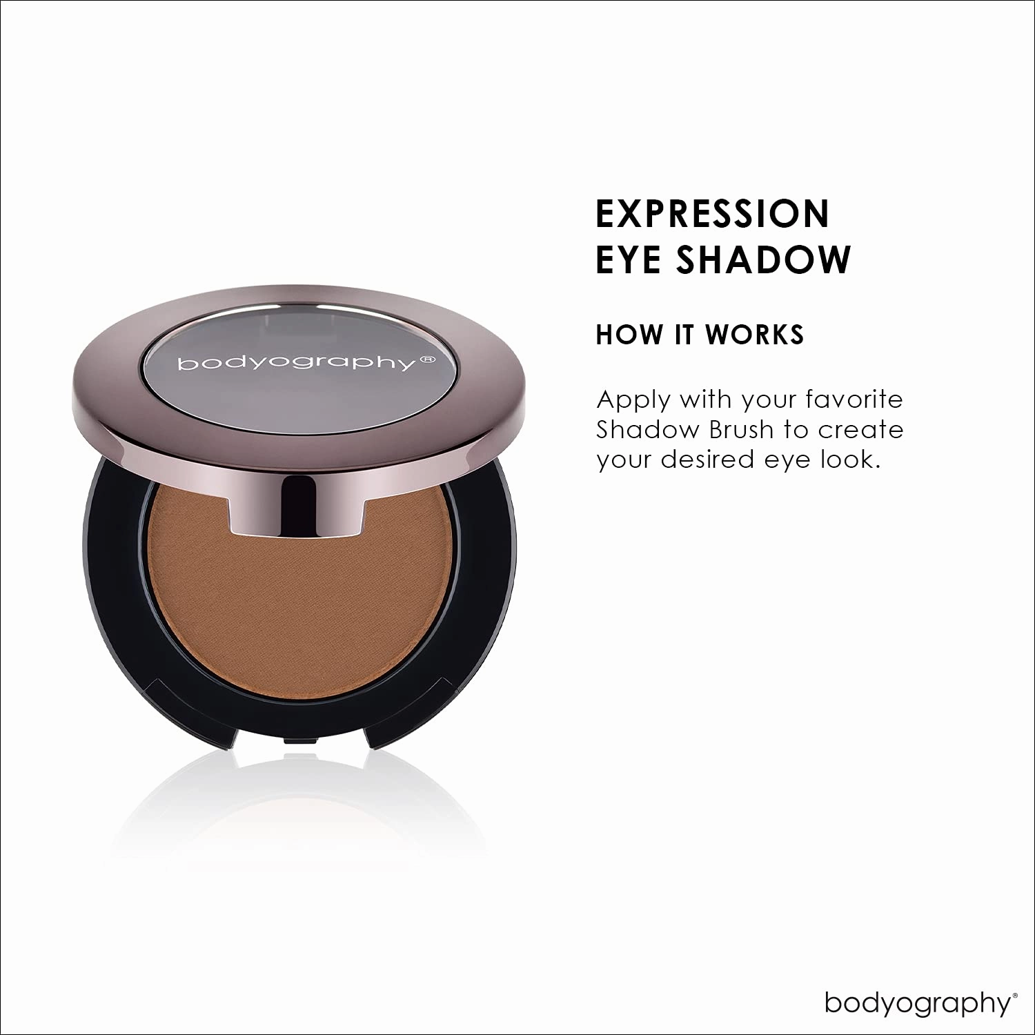 Expression Eyeshadow Matte - Truffle Dark Brown by Bodyography for Women - 0.10 oz Eye Shadow
