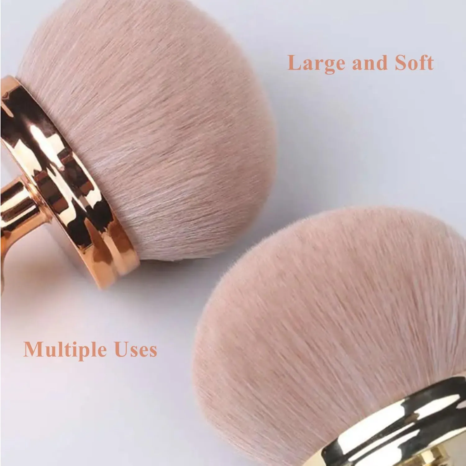 Extra Large Body Makeup Brush, Body Brush for Tan, Applicator 3 Inch Wide Foundation, Sunscreen Applicator, Self Tanning Applicator for Woman Girl (Golden)