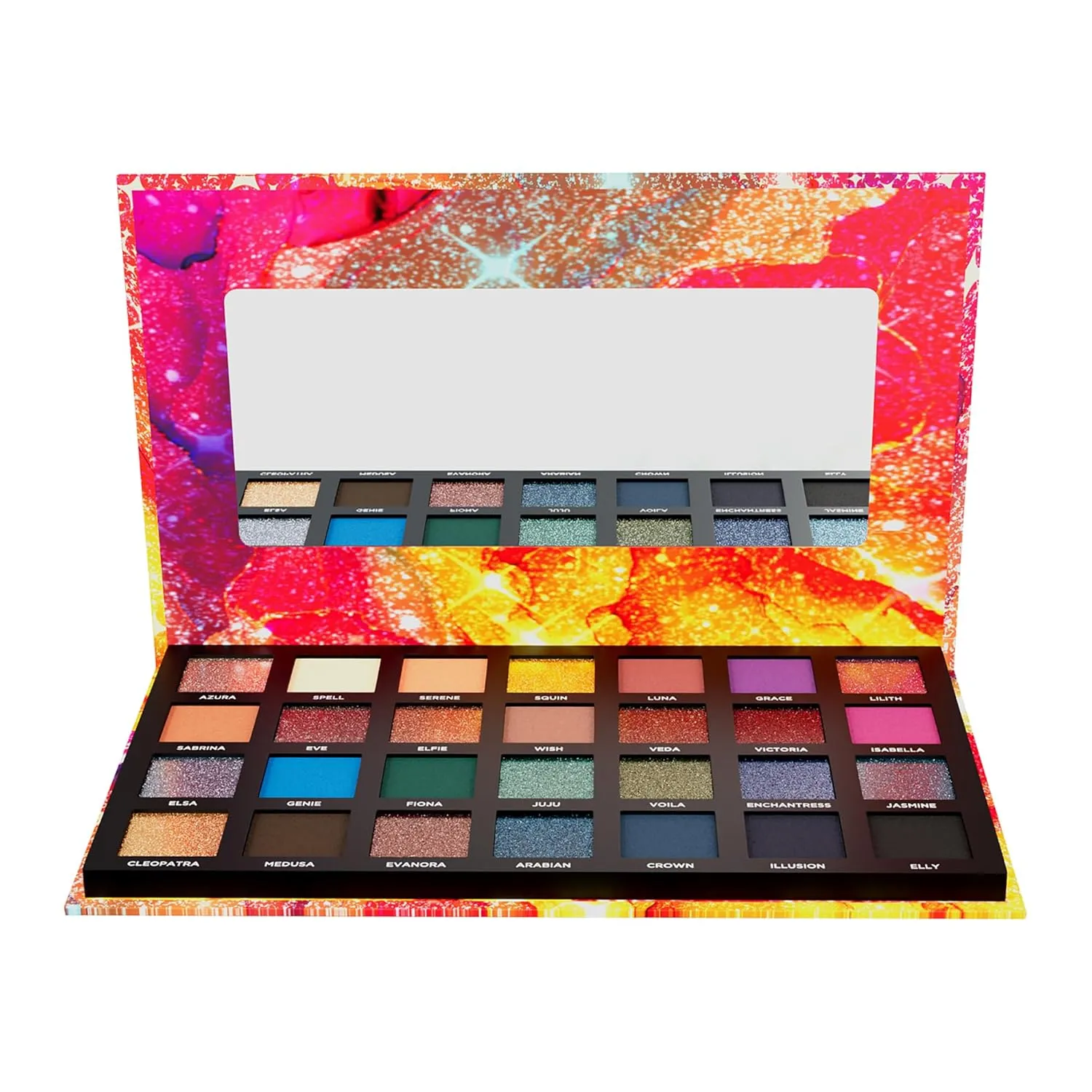Eyeshadow Palette - Richly Pigmented Glitter Eyeshadow - Crease-Proof and Velvety Smooth - Long-lasting Wear - Pixie Love - 0.9 oz