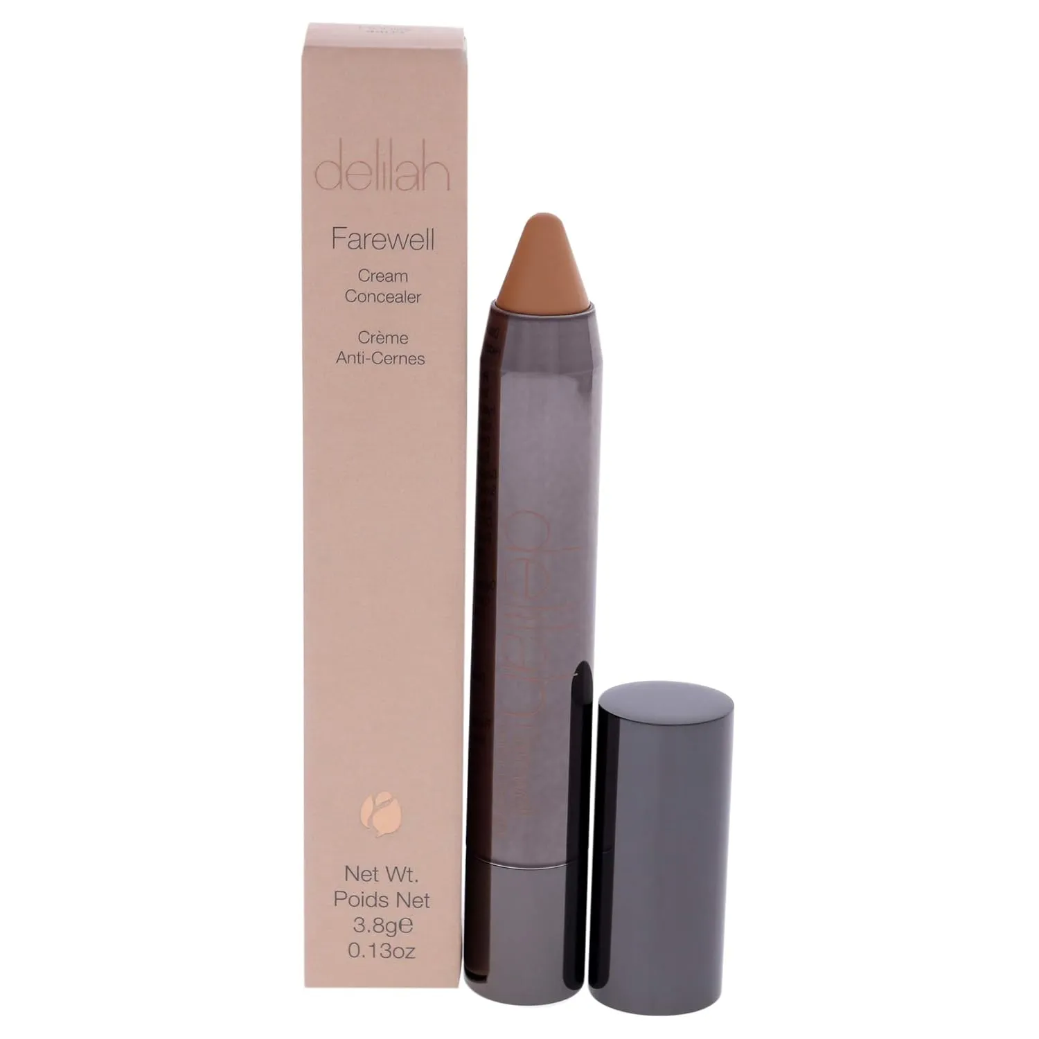 Farewell Cream Concealer, Honey, Full Coverage, Hyaluronic Filling, Moisturizing, Creamy, Smoother, Softer, Color Correcting, Face Makeup, Cruelty Free, 0.13 Oz