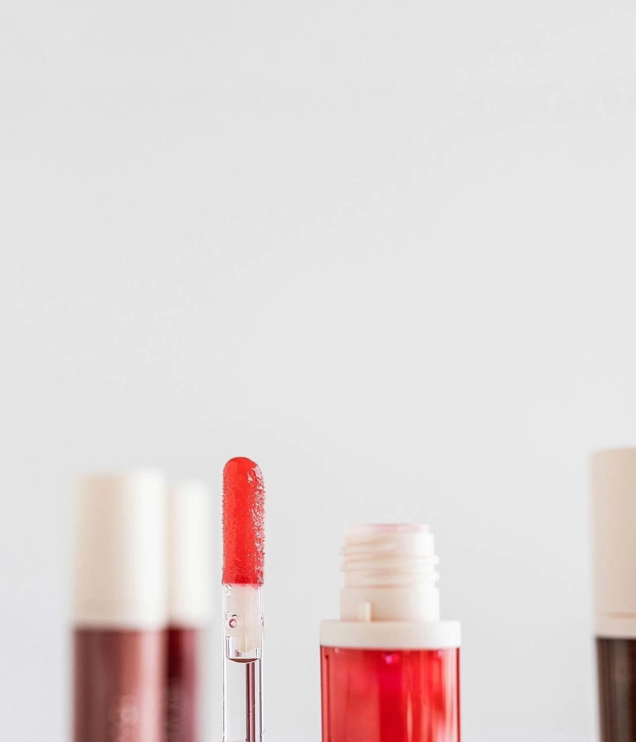 FARMASi Tinted Lip Plumper, Plumping Lip Gloss, Promoting Natural Circulation for Fuller, Younger Looking Lips, Hydrating, High-Shine, Volumizes, 0.2 fl.oz (01 Fiery, 0.2)