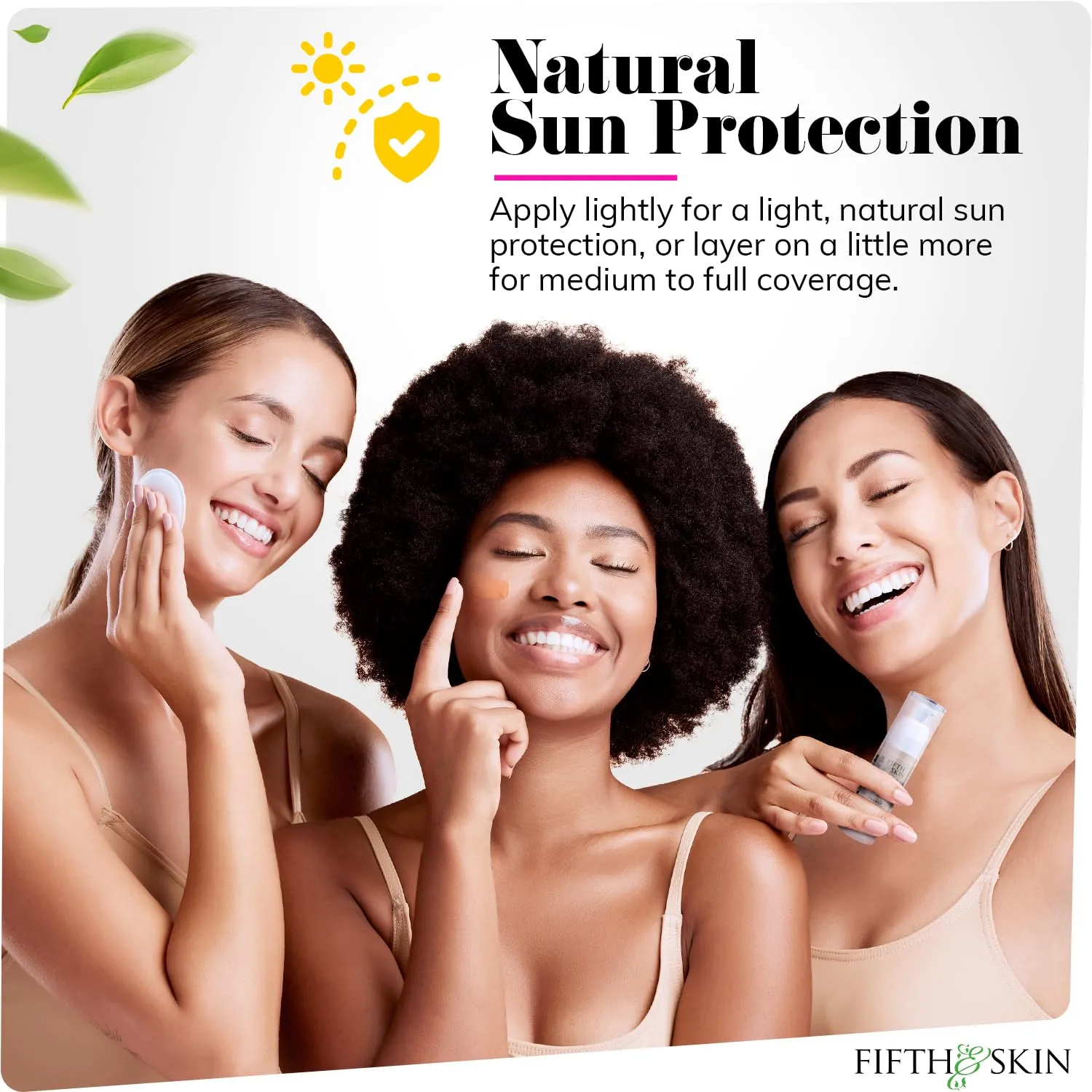Fifth & Skin: Better’n Ur Skin Liquid Foundation (ROSE BEIGE) - Natural, Organic, Vegan, Cruelty-Free - Gluten-Free Beauty with Buildable Coverage and Palm-Free Luxury - 1 oz