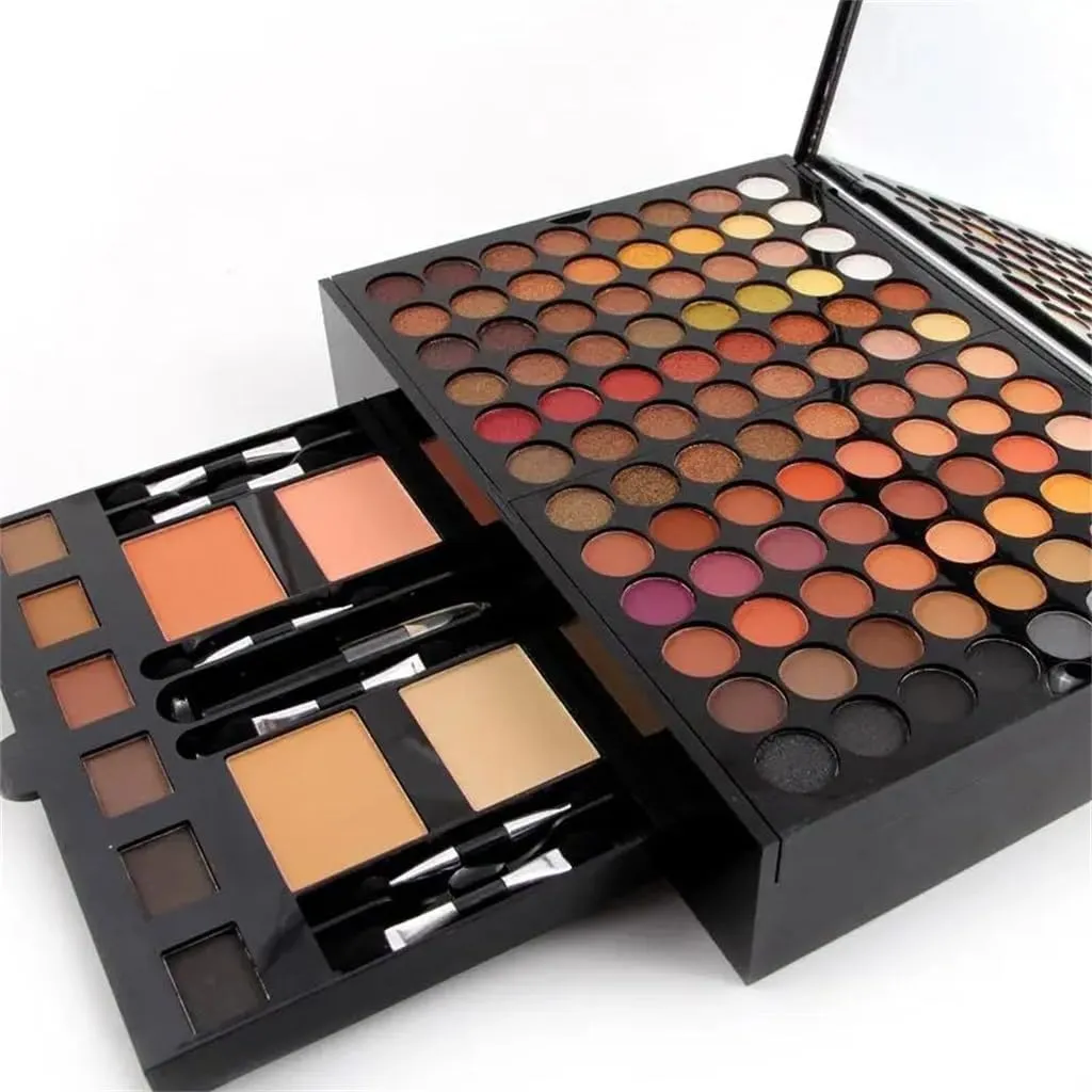 FMURY Color Piano Box Eye Shadow Color Palette Brush Waterproof Eyebrow Concealer Beauty Cosmetics Set