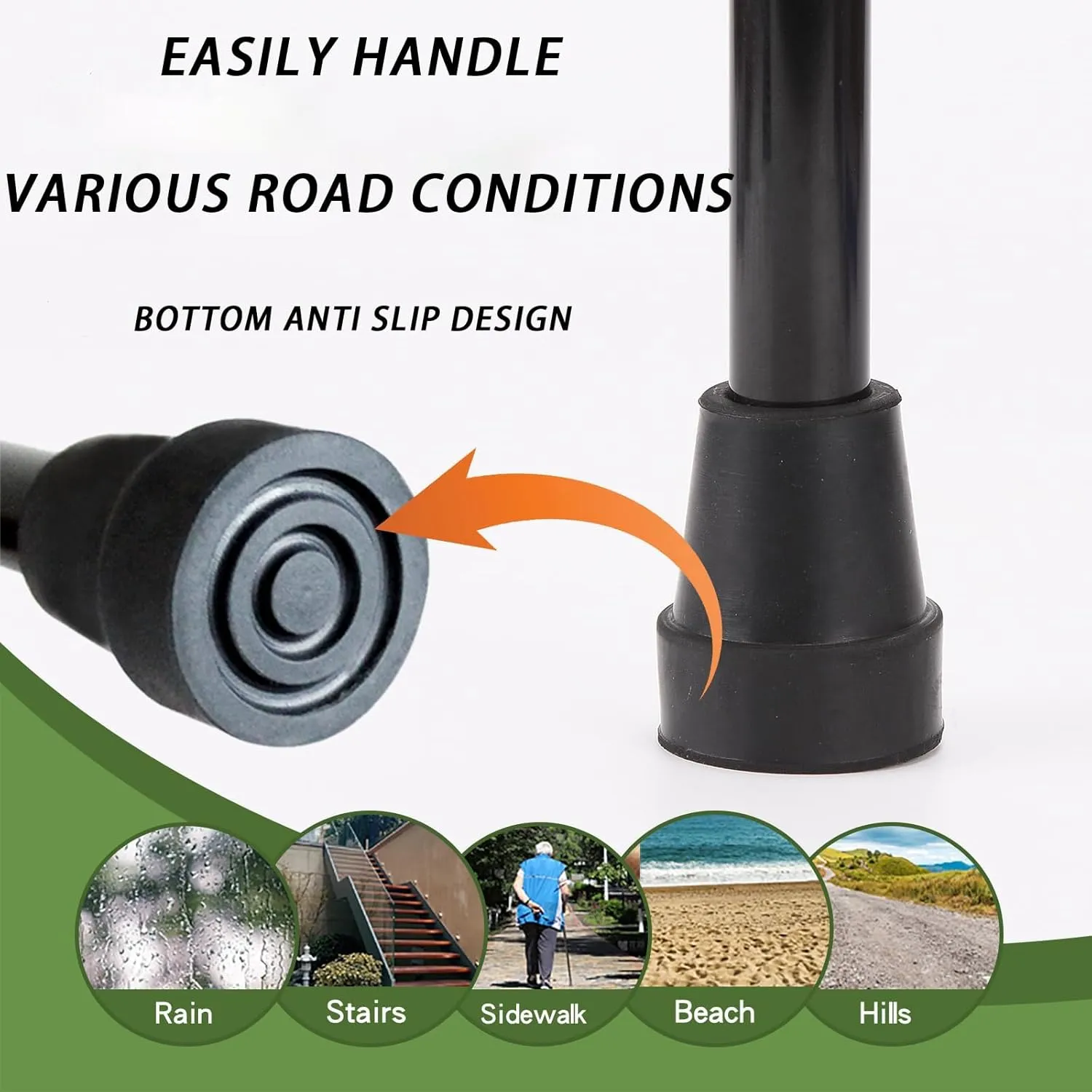 Folding Walking Cane Light, Folding Canes for Women Adjustable, Cane Folding Canes, Swalking Canes for Seniors Balance, Walking Cane, Works for Right Or Left Handed Men Or Women