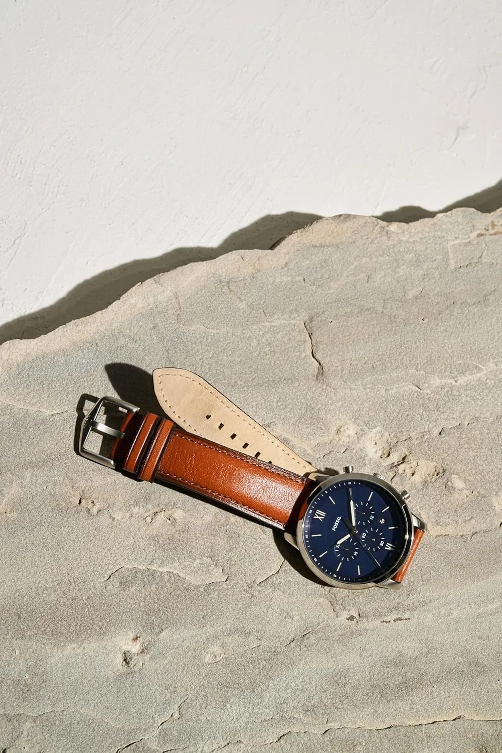 Fossil Men's Neutra Quartz Stainless Steel and Leather Chronograph Watch