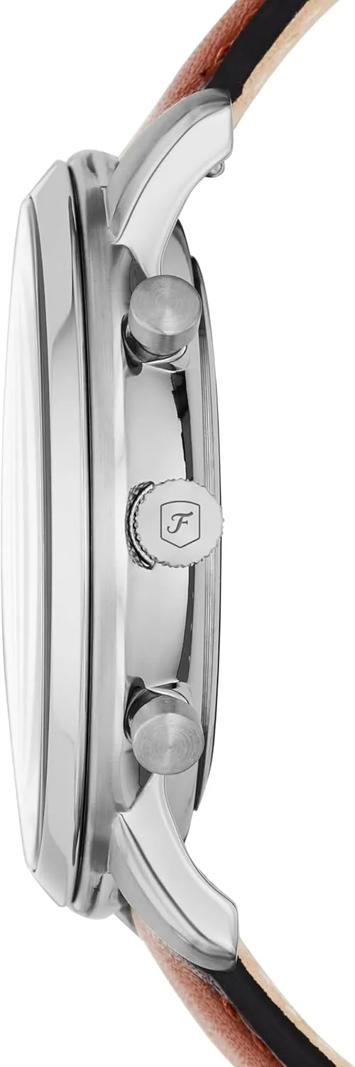 Fossil Men's Neutra Quartz Stainless Steel and Leather Chronograph Watch