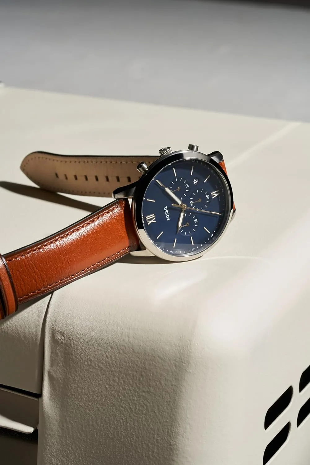 Fossil Men's Neutra Quartz Stainless Steel and Leather Chronograph Watch