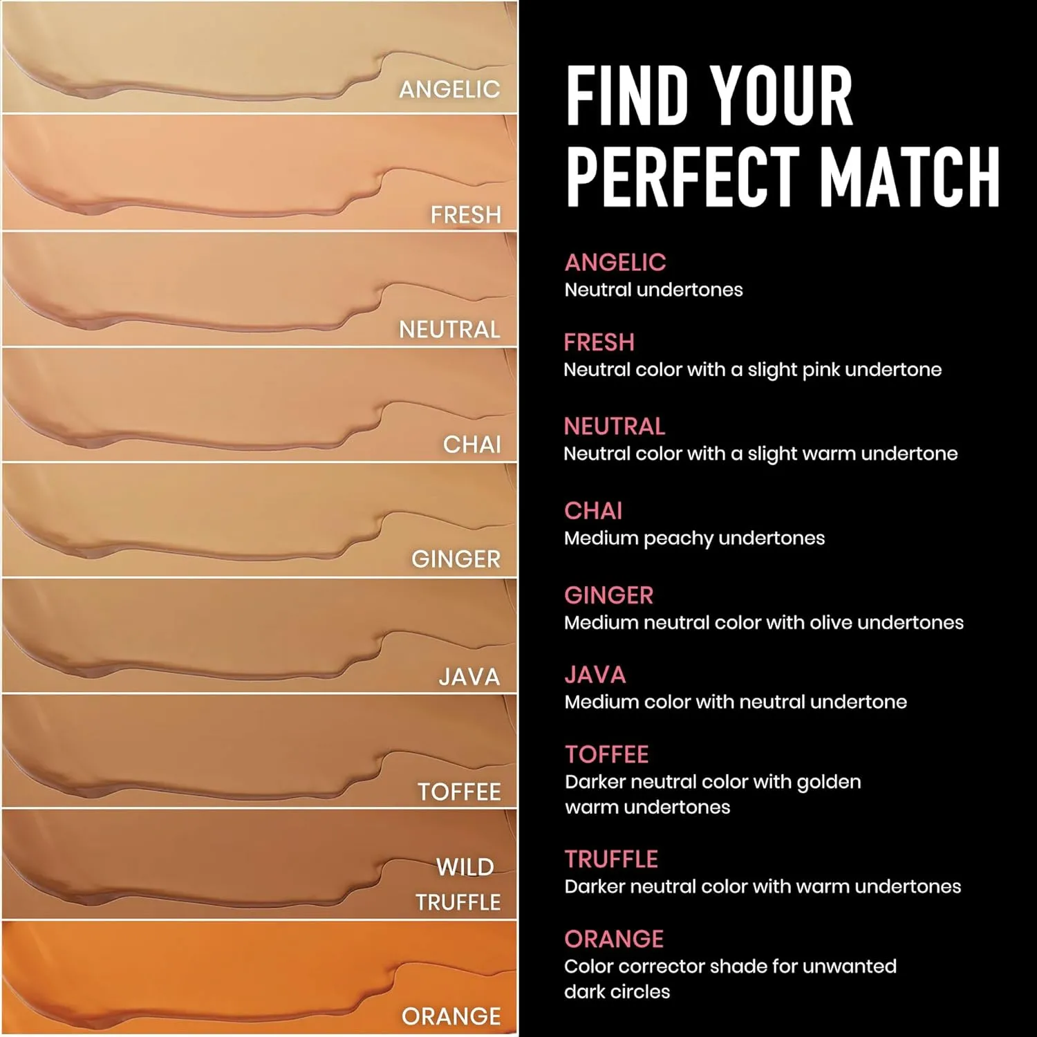 Frankie Rose Cosmetics Our Lil' Secret Concealer Sweat-Proof & Matte Under Eye Concealer, Long Lasting Full Coverage For Fine Lines, Dark Circles & Hide Imperfections - Neutral