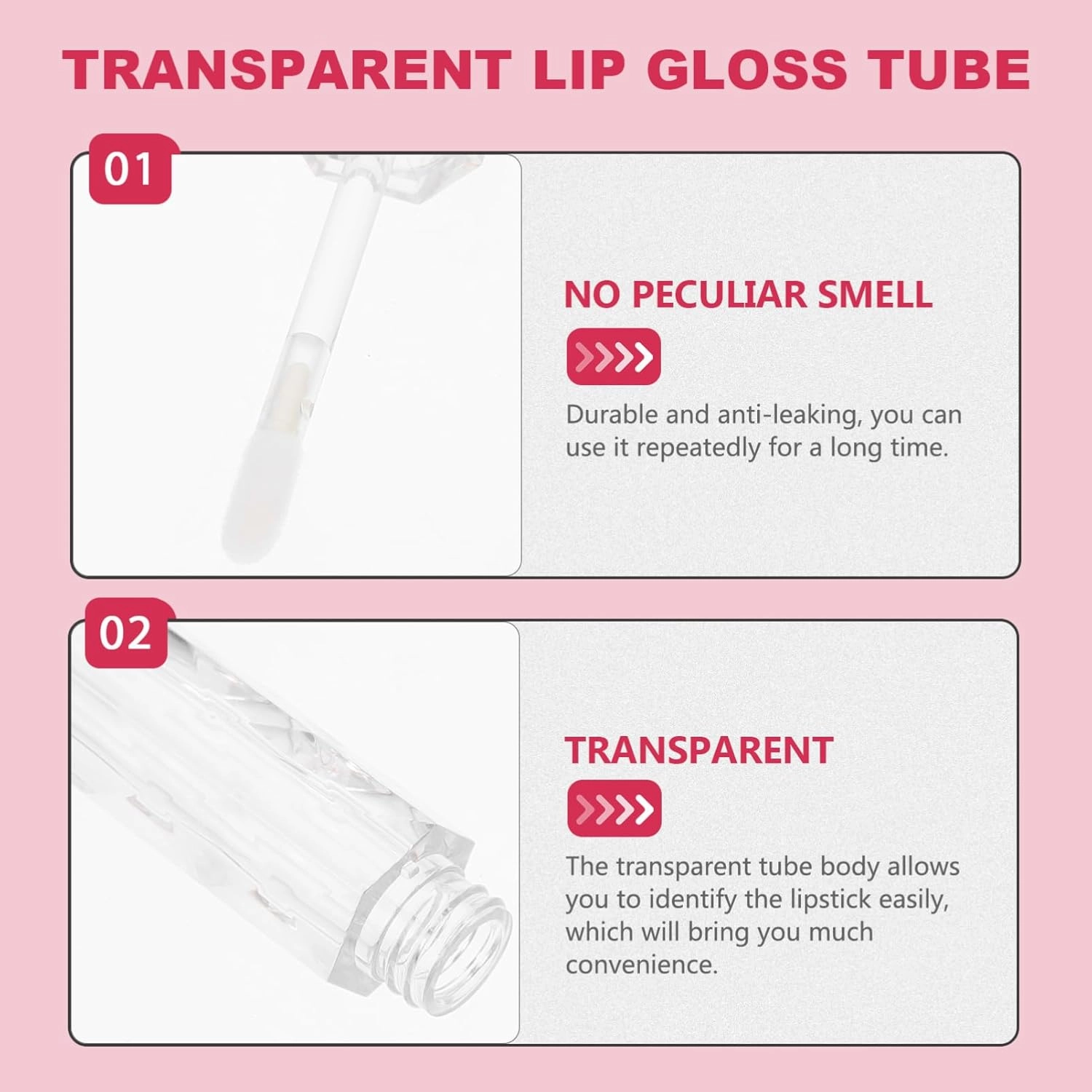 FRCOLOR 12 Pcs transparent lip gloss tube clear lip balm lip oil container containers lip balm storage tubes mini containers DIY Lip Gloss Bottle travel diamond lipstick abs
