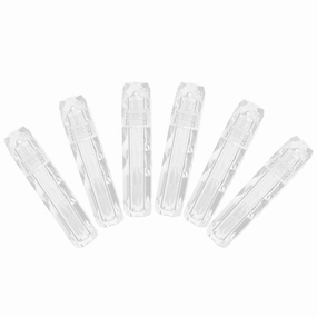 FRCOLOR 12 Pcs transparent lip gloss tube clear lip balm lip oil container containers lip balm storage tubes mini containers DIY Lip Gloss Bottle travel diamond lipstick abs