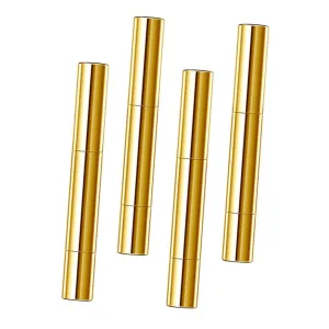 Gold Makeup Pen 4pcs Empty Lip Gloss Tube Mini Manicure Tube Portable Cosmetics Container for Travel