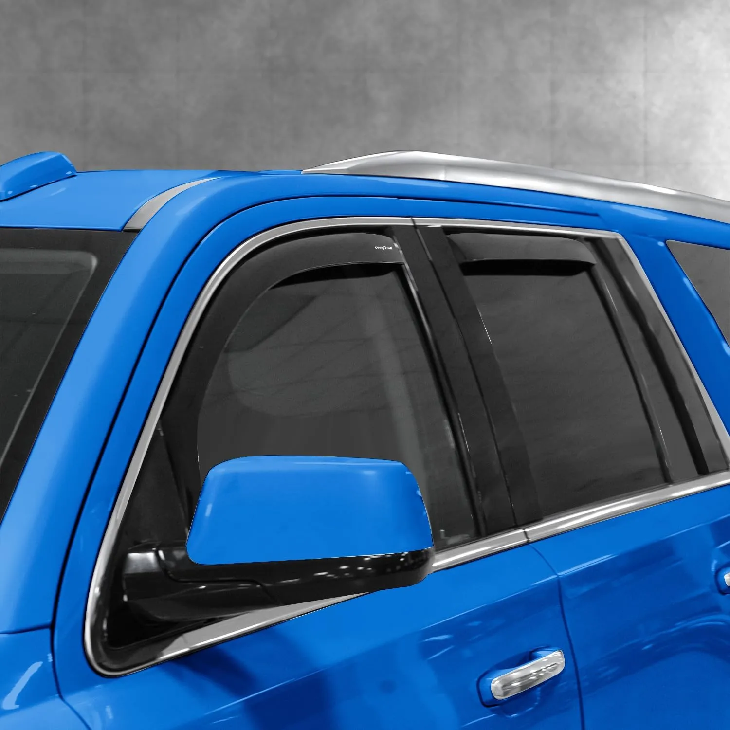 Goodyear Shatterproof in-Channel Window Deflectors for Chevy Suburban 2015-2020, Rain Guards, Window Visors for Cars, Vent Deflector, Car Accessories, 4 pcs - GY007939