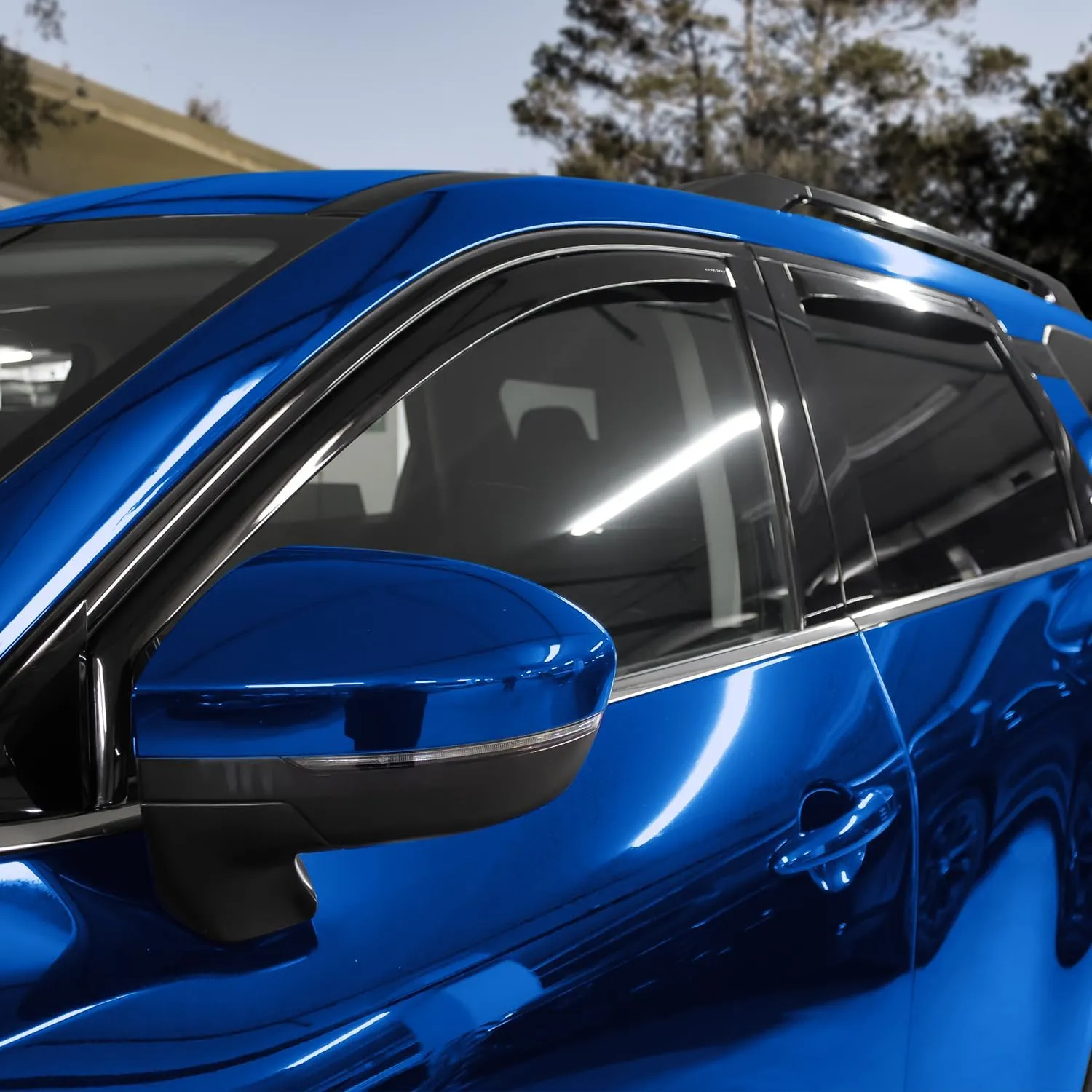 Goodyear Shatterproof in-Channel Window Deflectors for Nissan Pathfinder 2022-2025, Rain Guards, Window Visors for Cars, Vent Deflector, Car Accessories, 4 pcs - GY008033