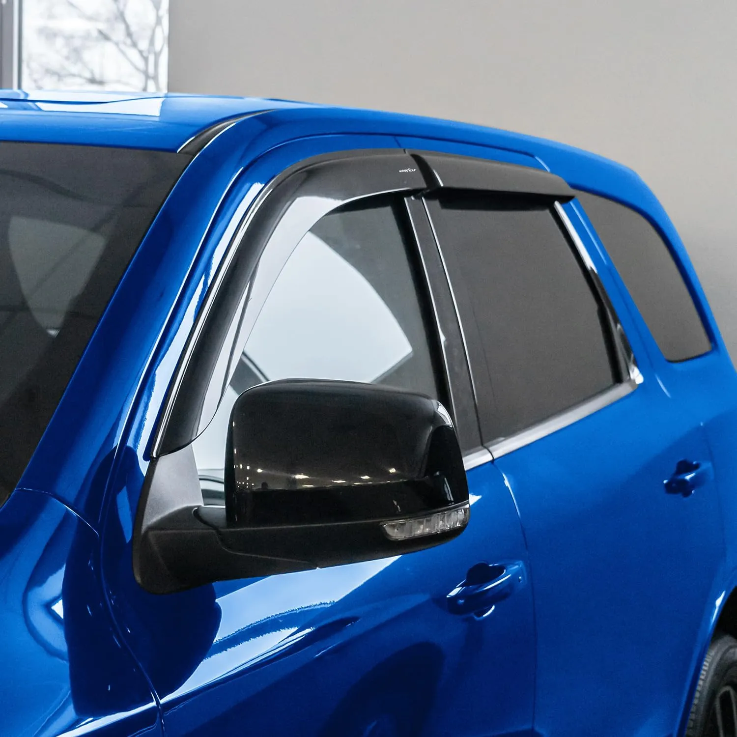 Goodyear Shatterproof Window Deflectors for Dodge Durango 2011-2025, Tape-on Rain Guards, Window Visors, Vent Deflector Visor,Car Accessories,4 pcs. - GY003275