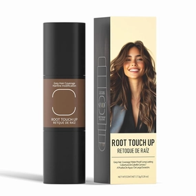 gowwim Root Concealer Stick Instant Gray Hair Coverage & Volumizing with 5 Brushes | Covers Scalp, White Hair & Thinning Spots | Safe for All Hair Types (Brown)
