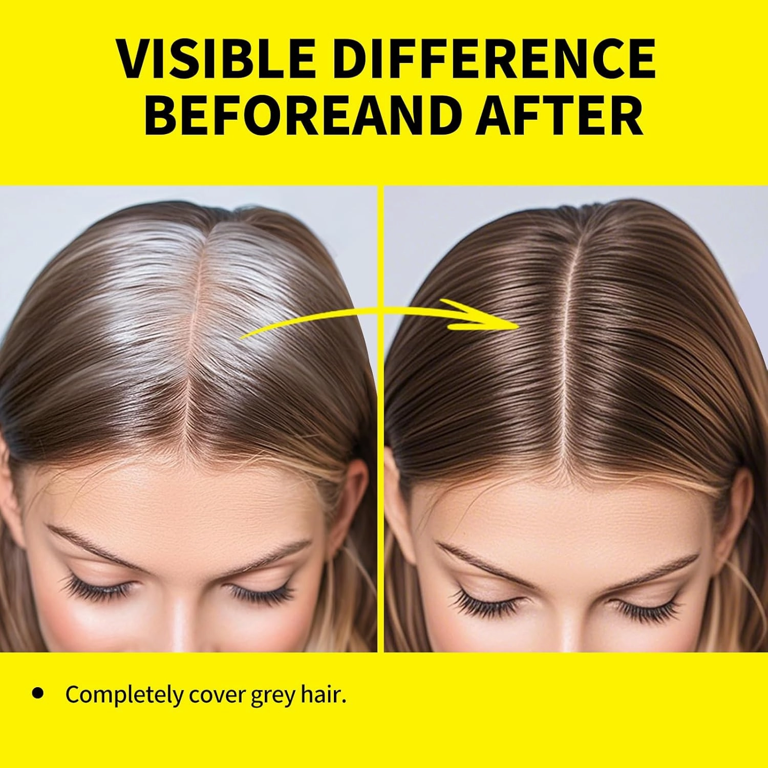 gowwim Root Concealer Stick Instant Gray Hair Coverage & Volumizing with 5 Brushes | Covers Scalp, White Hair & Thinning Spots | Safe for All Hair Types (Brown)