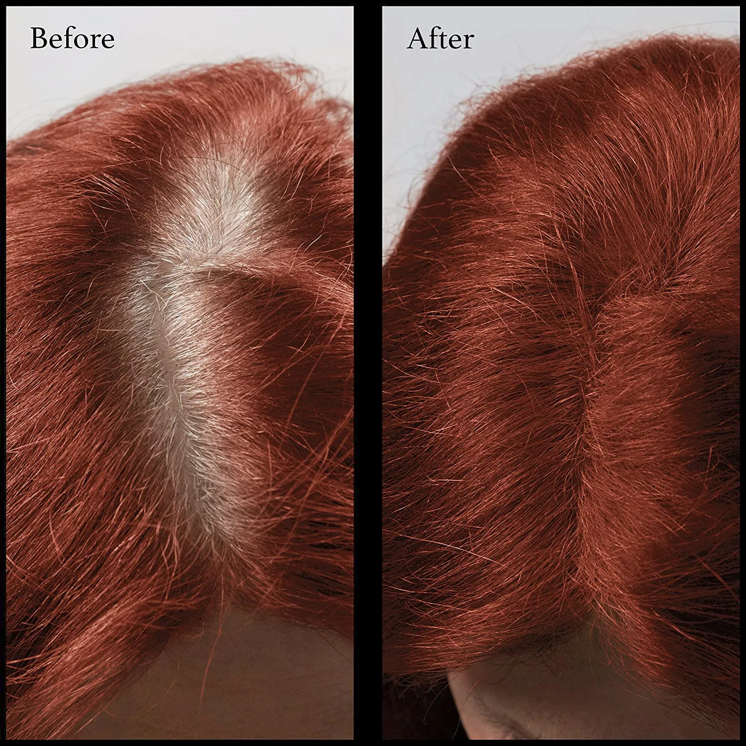 Hair Root Touch Up Powder - Brick Red - 11 True-to-Nature Root Concealer Shades - Longer-Lasting, Zero Fragrance, Talc or Parabens - With Brush