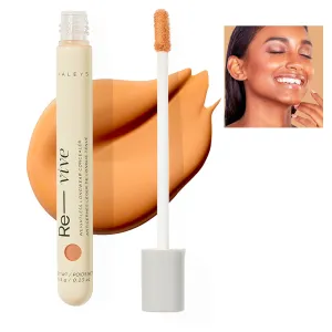 HALEYS Weightless Longwear Concealer (Medium Dark - Cool), Re-vive, Medium to Full Coverage, Gripping Concealer, All-Day Wear, Spot Concealing, Brightens, Streak-free, Light-diffusing, V CF