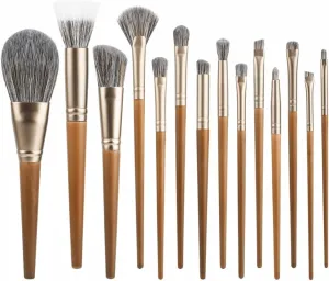 HBJWOV 14 Piece Makeup Brush Set Eye Shadow Brush Detail Brush Super Soft Powder Brush