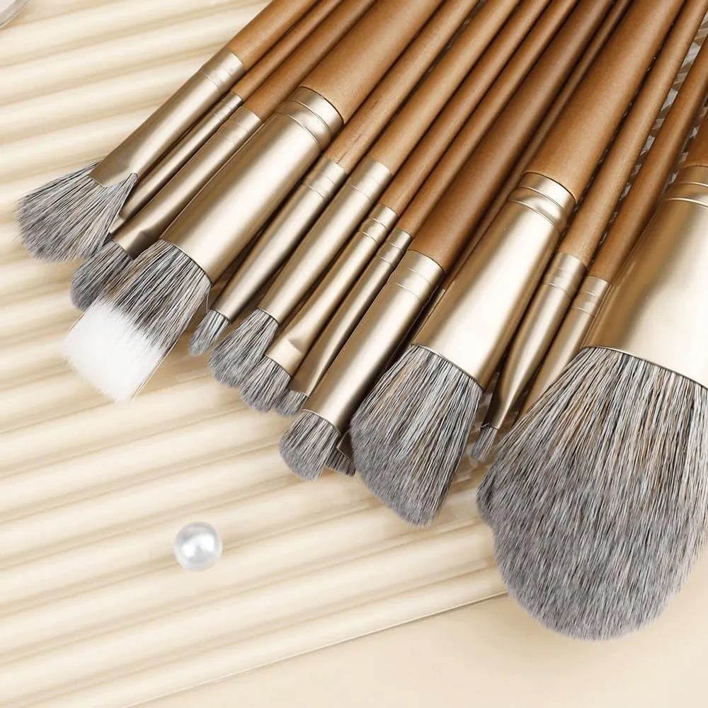HBJWOV 14 Piece Makeup Brush Set Eye Shadow Brush Detail Brush Super Soft Powder Brush