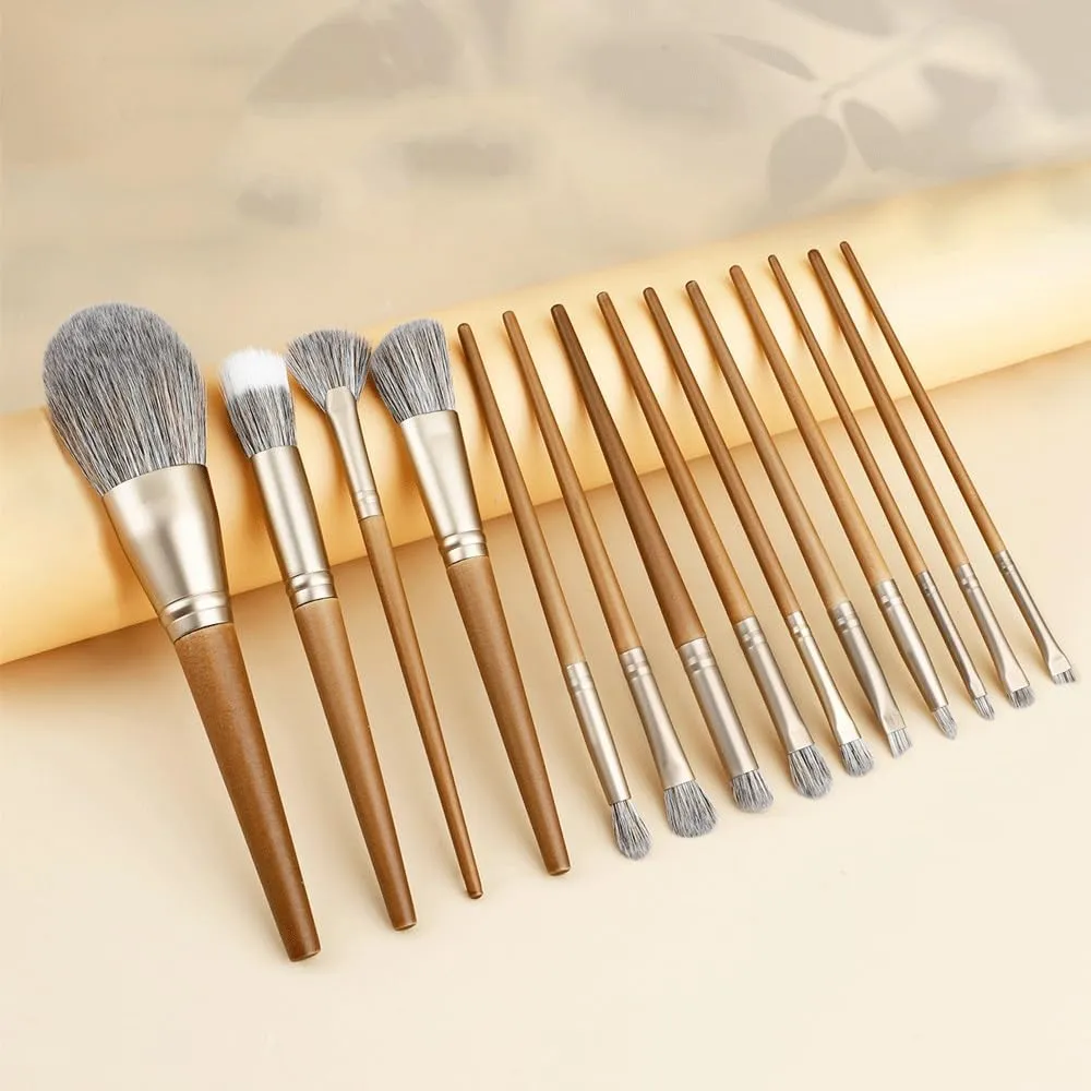 HBJWOV 14 Piece Makeup Brush Set Eye Shadow Brush Detail Brush Super Soft Powder Brush
