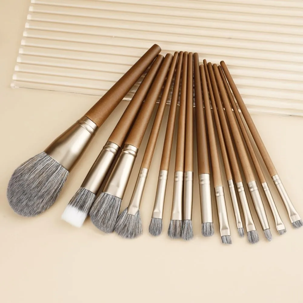HBJWOV 14 Piece Makeup Brush Set Eye Shadow Brush Detail Brush Super Soft Powder Brush