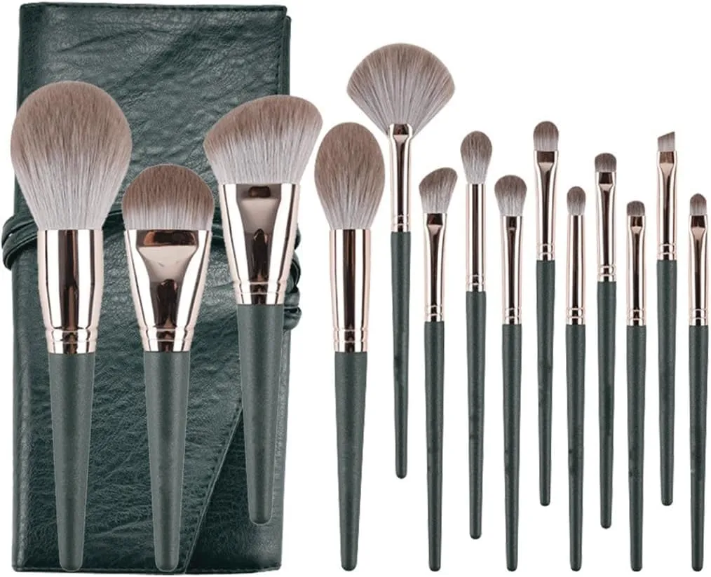 HBJWOV 14 Pieces of Makeup Brushes, Full Set of Makeup Brushes, Eye Shadow Brush, Makeup Tools