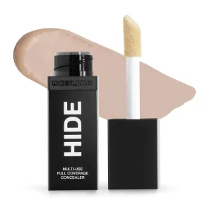 HIDE Liquid Concealer, Medium to Full Coverage Concealer for Blemishes, Under Eye Dark Circles & Scars, Oil Free Concealer, Porcelain (See Shade Finder), 0.5 fl oz
